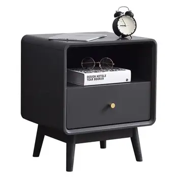 

8000 Bedside table solid wood simple modern bedroom storage cabinet small apartment economy locker bedside cabinet