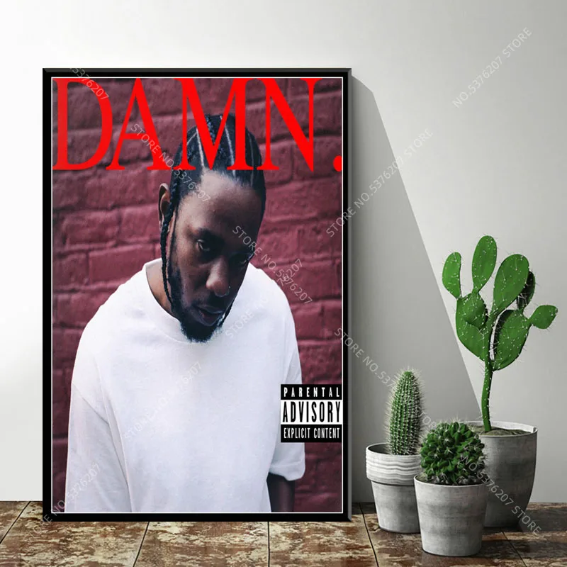 G072 художественный Декор Kendrick Lamar DAMN Humble Hot Music Albums Обложка Хип-хоп рэп музыка звезда настенная живопись холст Шелковый плакат