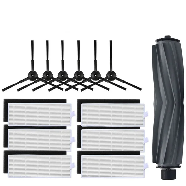 Replacement Main Side Brush Filter Mop Cloth For OSOJI 950 / 990 / 680 / 870  Robot Vacuum Cleaner Spare Parts Accessories Set 2