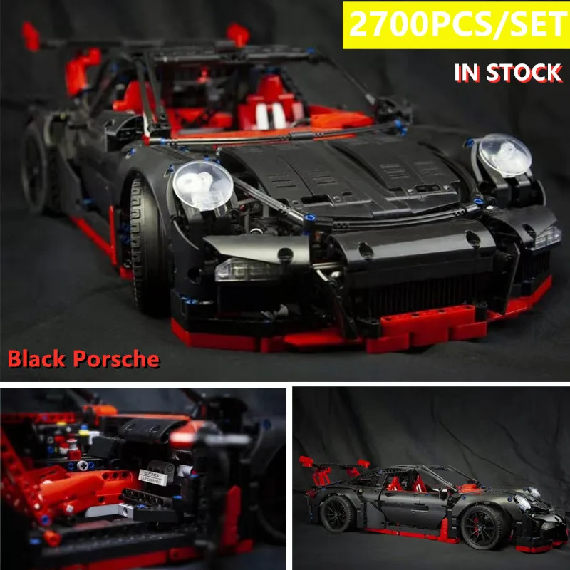 

New Technic Super racing car fit Legoinglys 42056 technic speed car model building kits blocks bricks toys boys birthday gift