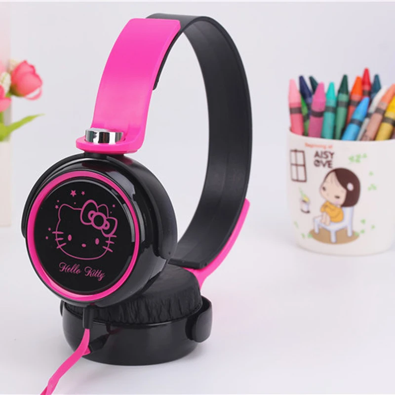 Hifi hello kitty 3 5 мм Музыка Универсальные наушники для мобильного телефона iPhone MP3 милые