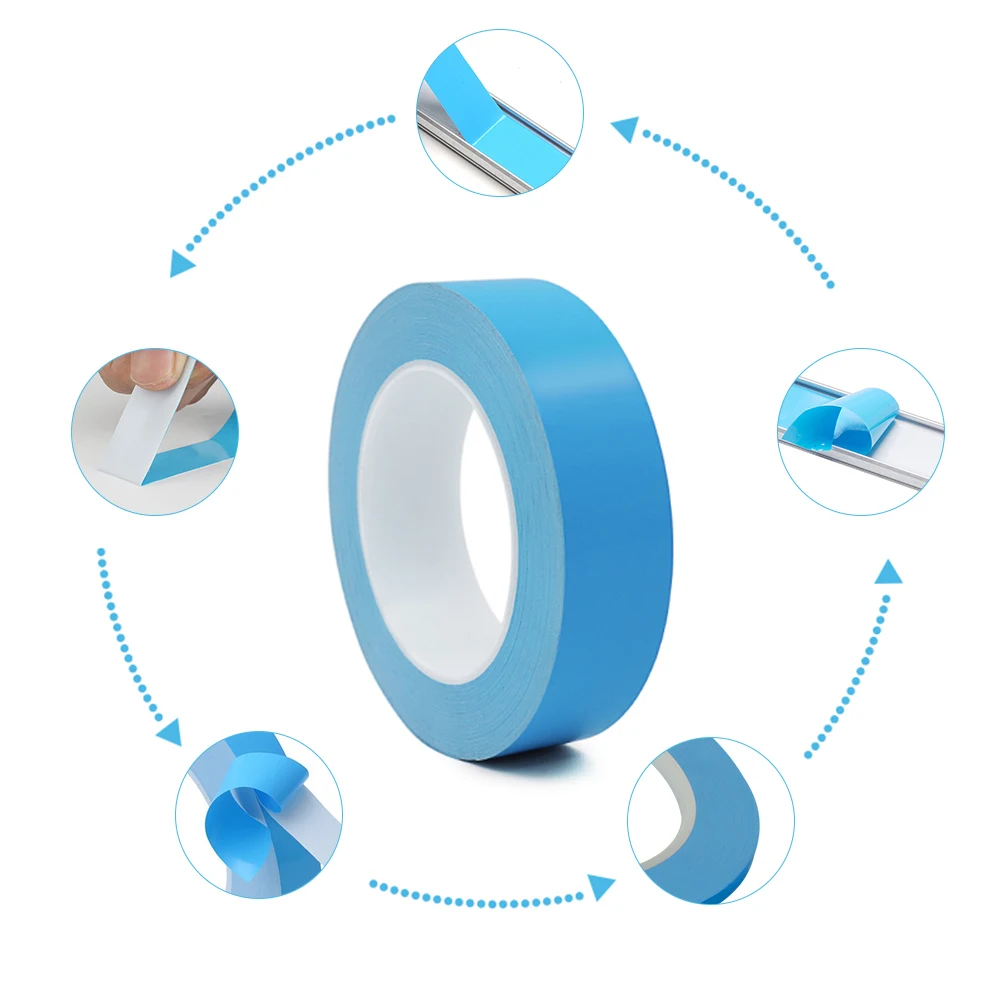 

25m/roll Transfer Tape Double Side Thermal Conductive Adhesive Tape for Chip PCB LED Strip Heatsink Home improvement