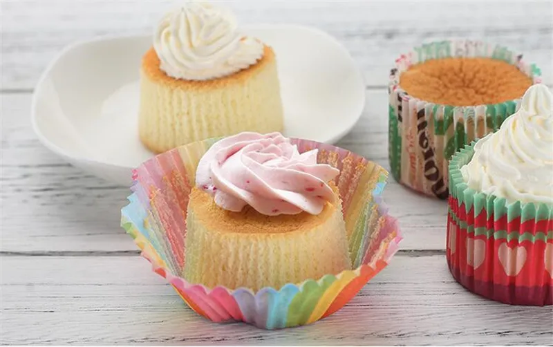 100 шт. Бумажные Формочки Для Маффинов и кексов| |