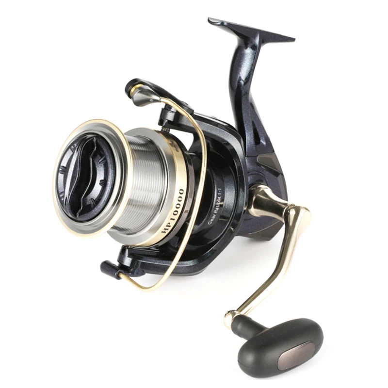 2022 New 4.1:1 Distant Spinning Wheel 12KG Max Drag Metal CNC Rocker Rock  Fishing Reel 8000 10000 12000 HP/HS S