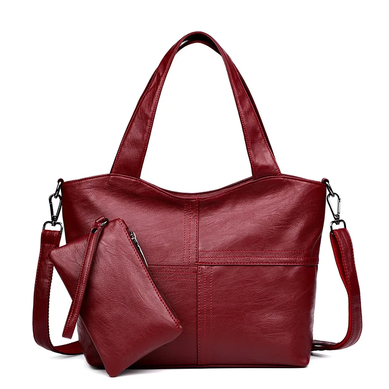 

2019 new sheepskin pattern mother bag fashion 100 lap trend large capacity single shoulder handbag oblique span women's bag