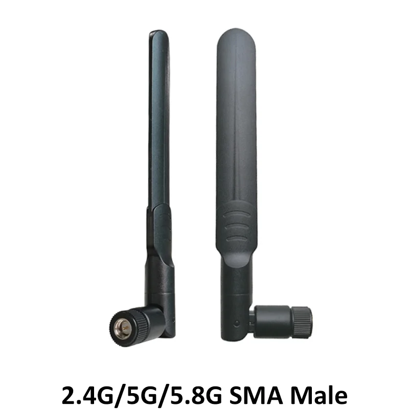 GRANDWISDOM 5pcs 2.4g 5.8g antenna 5dbi sma male wlan wifi dual band antene router tp link antena IPX ipex 1 SMA female pigtail