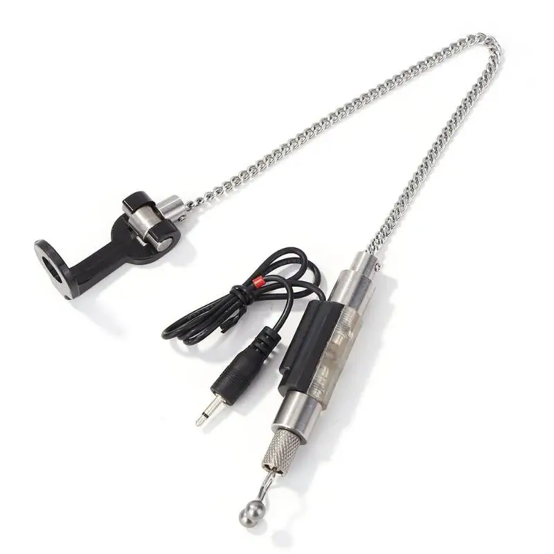 Fishing Bite Alarm+Flash Soft Chain Swinger Hanger Indicator Fishing Tackle
