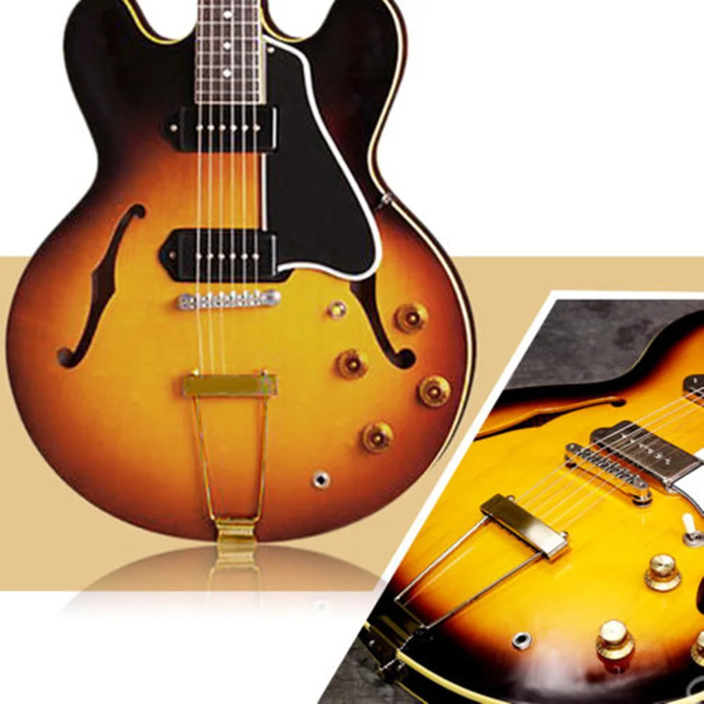 Hollow Semi-hollow Jazz 6 String Guitar Tailpiece Bridge for Guitar Parts Accessories