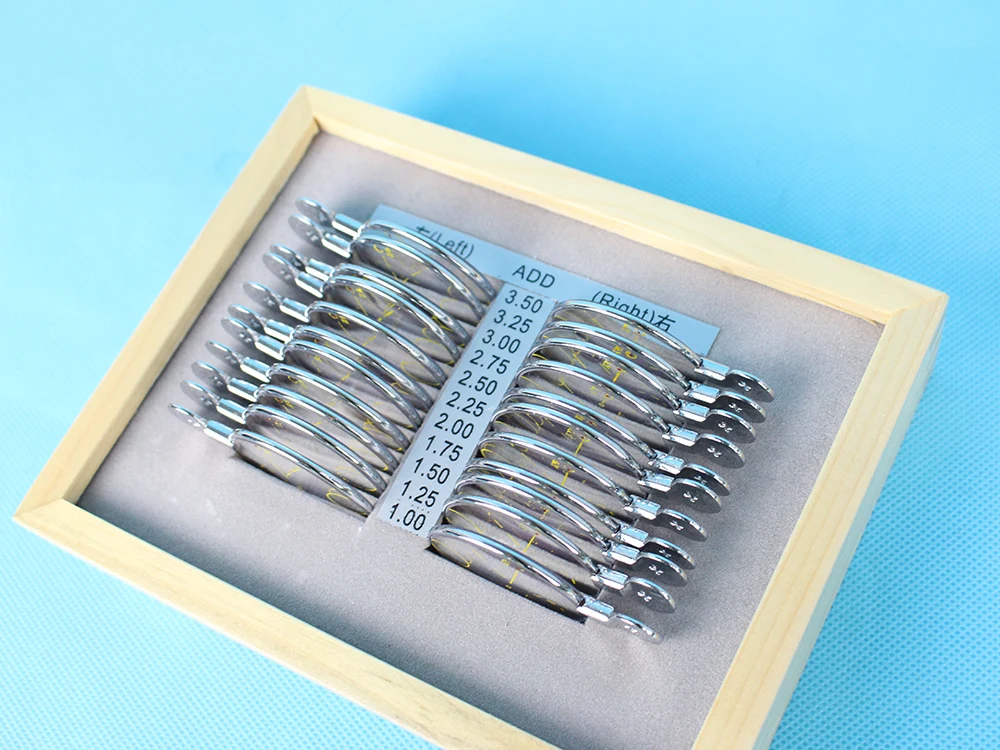 22PCS Optical Opthalmic Progressive Lens Set Trial Lens Case Aluminium Case A-Grade Quality