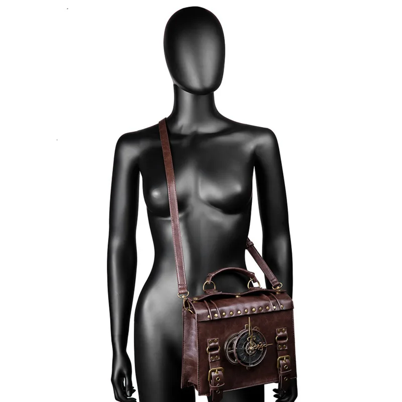 BXX/стимпанк Грудь пакет ретро сумка через плечо рок для мужчин женщин Готический Винтаж большой емкости рюкзак мотоцикл ZA2154