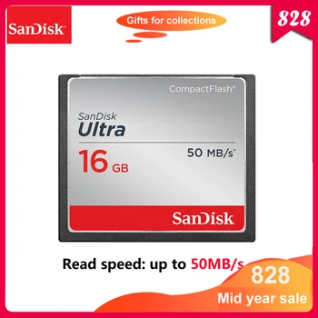 

100% Original Sandisk CF Card 16GB Compact Flash Card UItra 333X High-speed 50MB/S SLR Camera Memory Cards