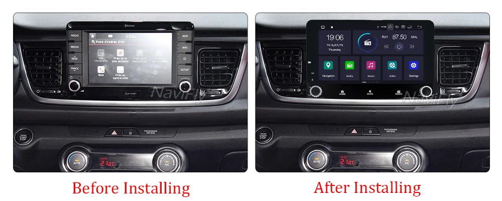 Top Android 9.0 Car Radio BT Multimedia Player Navigation GPS For KIA RIO 2017 2018 2019 Car GPS BT wifi RDS 9