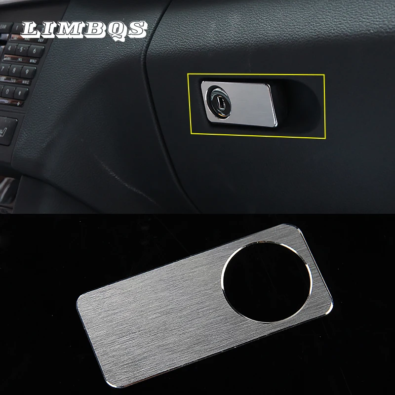 

Stainless Steel Car Keyhole Cover For X204 W204 W212 Mercedes Benz GLK C E Class original Glove box hole trim stickers