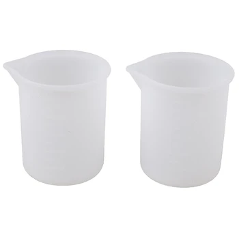 

2pcs 100ML Clear Measuring Cup Household Kitchen Cooking Tool Maatbeker Vloeistoffen Silicone Resin Glue Tools