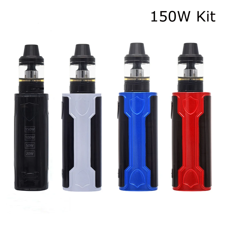 Новейший ZS 150 Вт Vape комплект 2200 мАч встроенный аккумулятор 20W-50W-100-150W коробка мод с 3,5 мл Vaper Танк испаритель электронная сигарета комплект