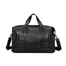 Роскошная брендовая мужская дорожная Сумка водонепроницаемая кожаная сумка большая поклажа дорожная сумка многофункциональная сумка-тоут повседневные Черные Наплечные сумки