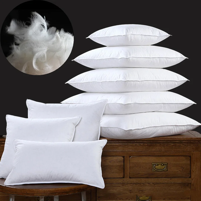 

Soft Down Pillow Core Goose Feather Cushion Core 40cm 45x45cm Inner Pillow Sofa Car Seat Bedside Backrest Pillow Home Decor
