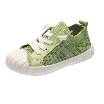 

2020 Autumn Kids Boys Breathable Air Mesh Casual Shoes Girls Non-slip Sports Shoes Children Flats Size 24-35