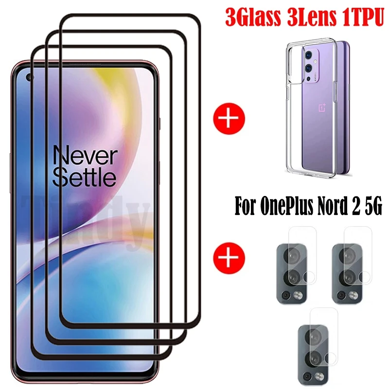 mobile protector Full Keo Dán Kính Cường Lực Cho Oneplus Nord 2 Tấm Bảo Vệ Màn Hình Kính Cường Lực Cho Oneplus Nord 2 5G Bảo Vệ Cho oneplus Nord 2 5G phone screen guard