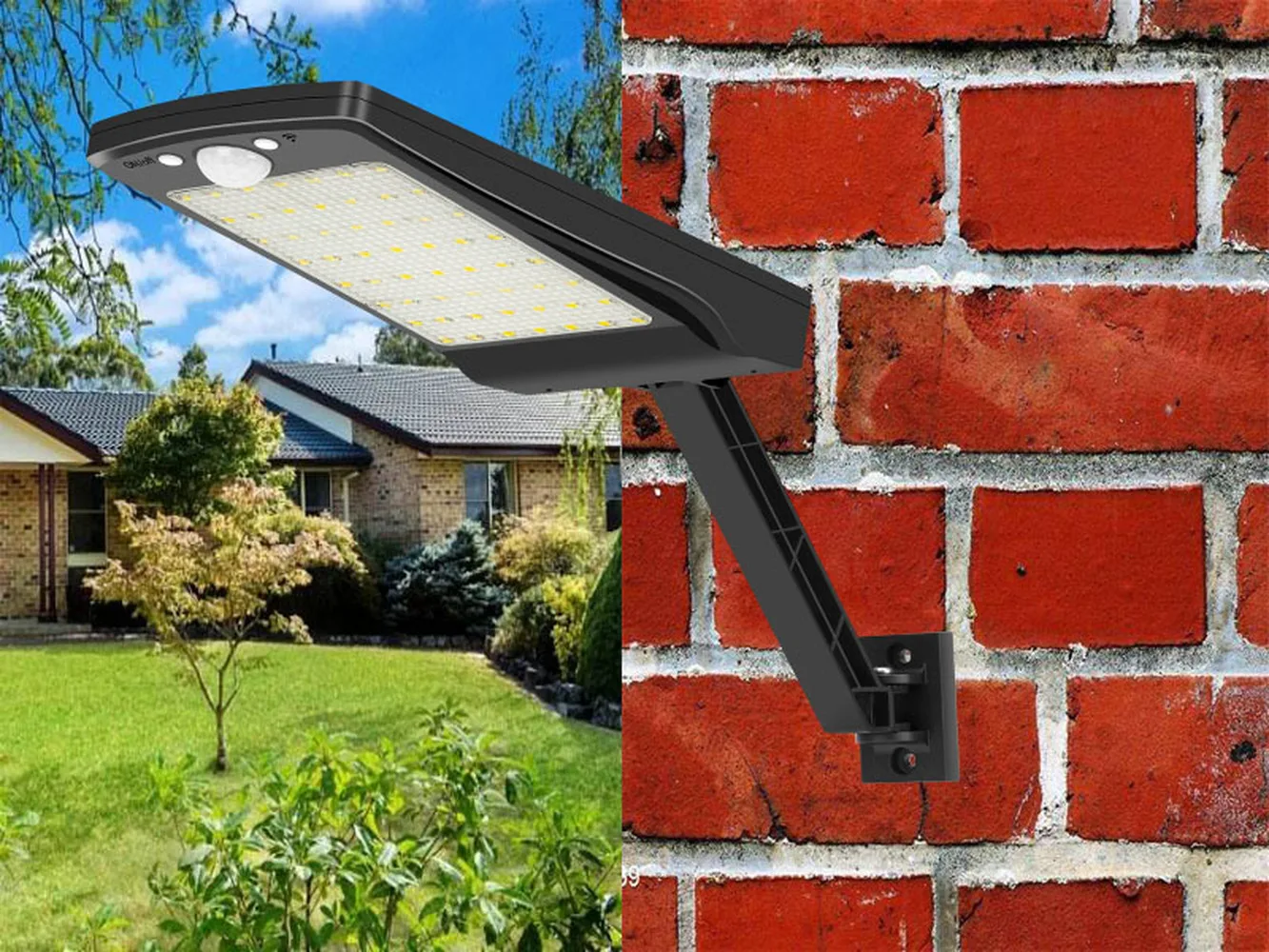56 led solar lights outdoor Waterproof Adjustable With Three Modes Controller For Garden Wall Street lamp motion sensor light