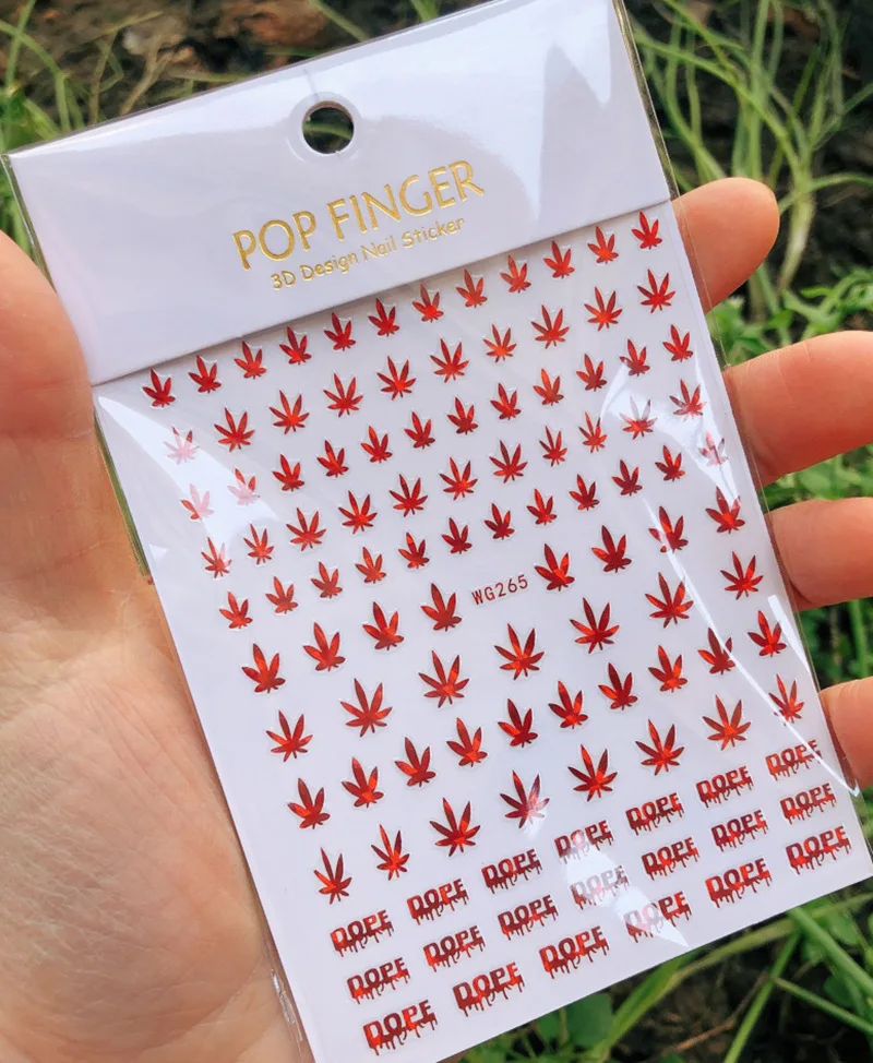 1PCS Multi-Color Laser Reflective Alphabet Nail Art Sticker Kit
