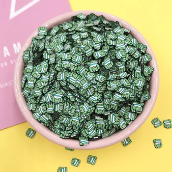 

100g Kawaii Cartoon Frog Slices Polymer Hot Clay Sprinkles for Crafts Making Animal Slice DIY Scrapbook Nail Art Decoration 5mm
