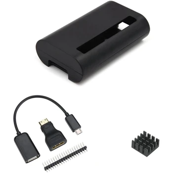 

for Raspberry Pi Zero Case with Heat Sink and 3 in 1 Adapter Kit Compatible with Raspberry Pi Zero W