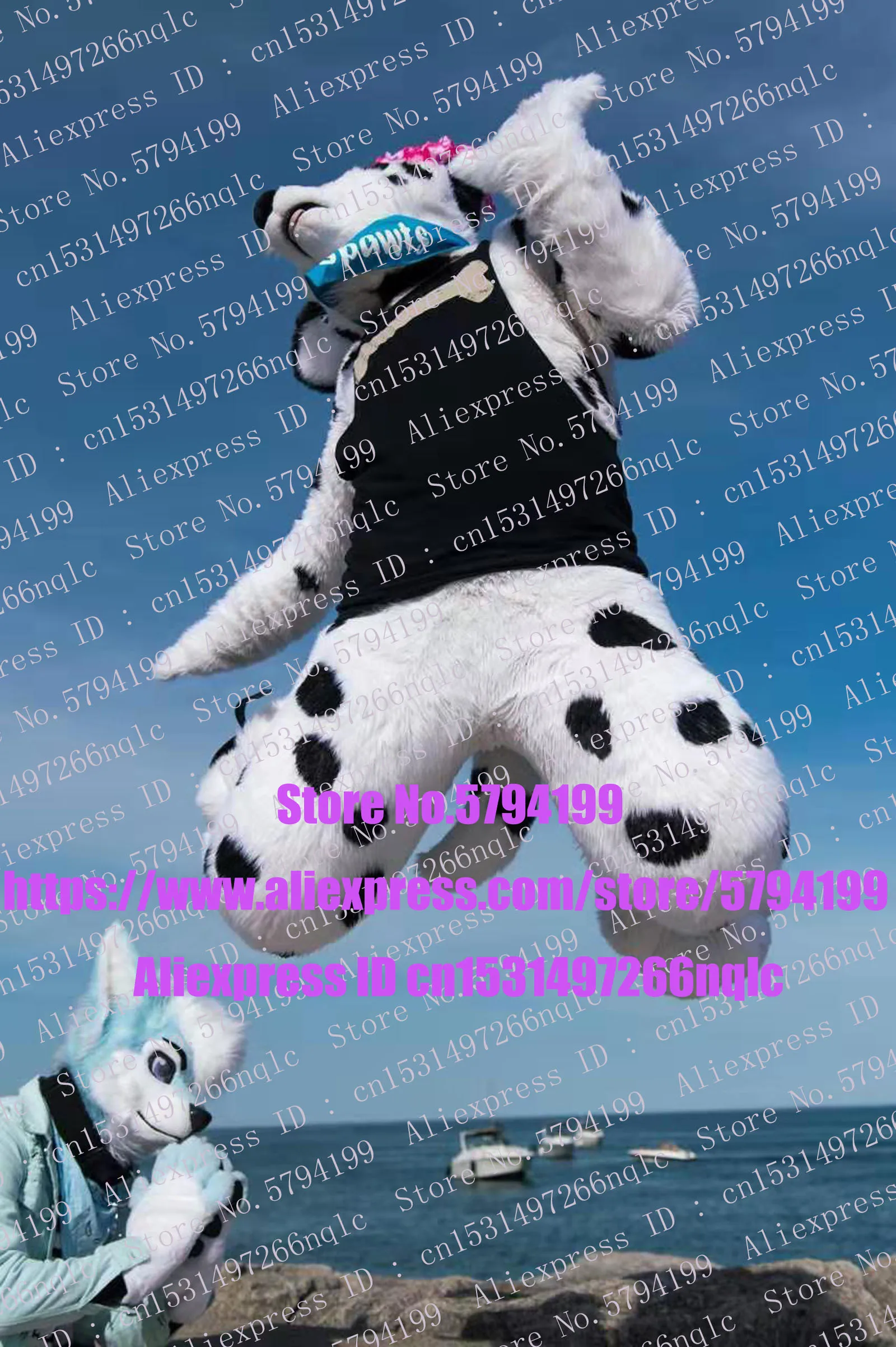 Костюм-талисман Husky j7u7 для взрослых мультяшный персонаж фирменная пленка