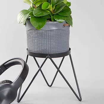 

Floor Standing Rustproof Living Room Iron Stand Flower Pot Holder Smooth Home Decor Balcony Display Rack Indoor Outdoor Support