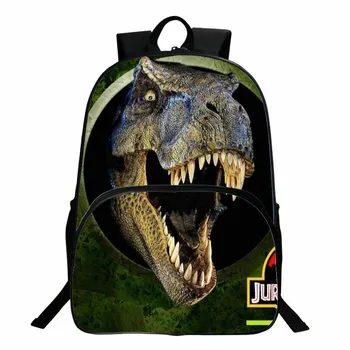 

16-inch Teenager Backback For Boys School Bag Girls Cool Dinosaur Backpack For Children Animal Printing Backpack Kids
