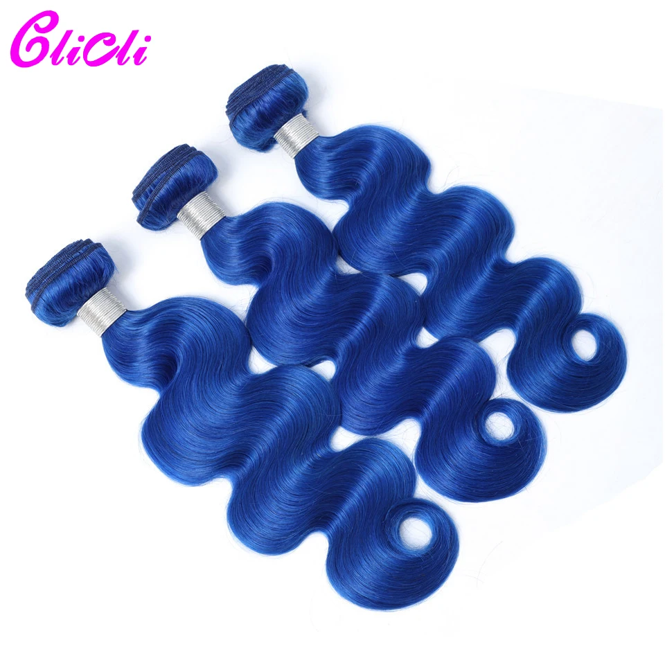com fecho cabelo peruano azul tecer extensão