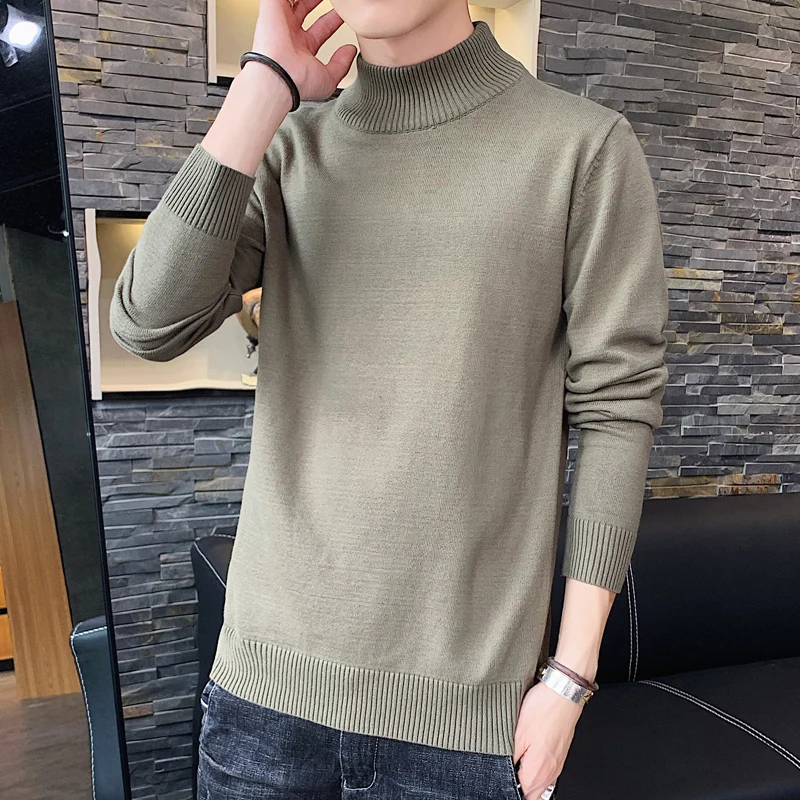 Mens Knitted Sweaters Limited Men Sweater Agasalho Masculino Men's Sweater Spring And Autumn 2019 New Bottoming Shirt Cotton 