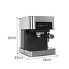 Home Use 20BAR Italy Coffee Machine Semiautomatic Intelligent Concentrate Steam Milk Froth One Express Makers With Cappuccino 4