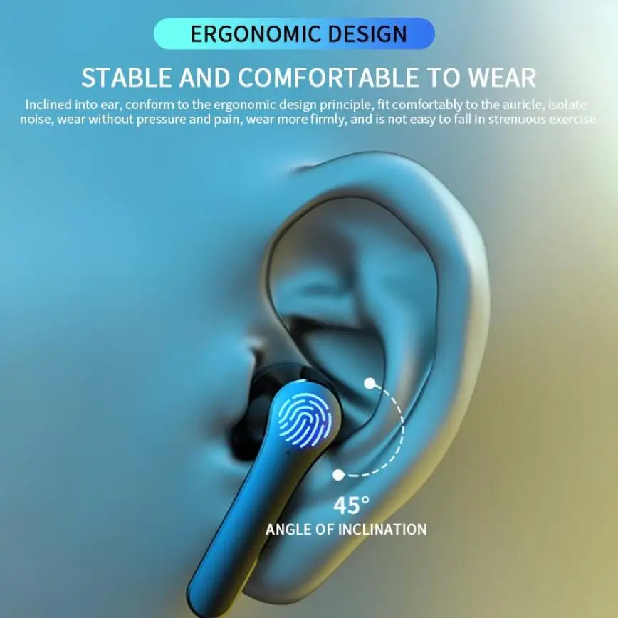LSUTR LB 20 Bluetooth Wireless Earphone TWS Sport Handsfree Ear Phones HiFi Earbuds Headset Earbud Earphones Case For All Phone