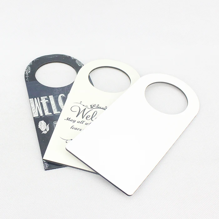 10pcs Free shipping custom sublimation blank Door hanging/hotel door hanging for consumables Heat Transfer printing DIY gifts free shipping 10pcs lot sublimation blank usb flash drive keychain ​gifts heat transfer printing diy gift