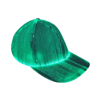

1PC LED Luminous Cap Fiber Optic Colorful Color-changing Luminous Baseball Cap Hip Hop Cap For Party Bar Stage Supplies