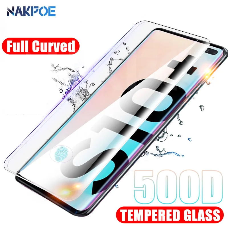 

500D Protective Glass on For Samsung Galaxy S10 S9 S8 Plus S10e S7 Edge A6 A8 2018 Tempered Screen Protector Safety Glass Film