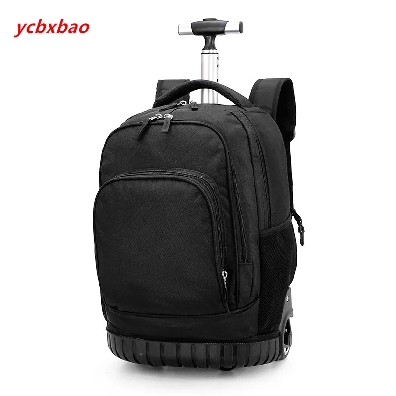 Rolling Backpack Рюкзак на колесиках для путешествий, сумки на колесиках, сумки для багажа, рюкзаки, вместительные колеса для чемодана, сумка на колесиках - Цвет: Rolling Backpack