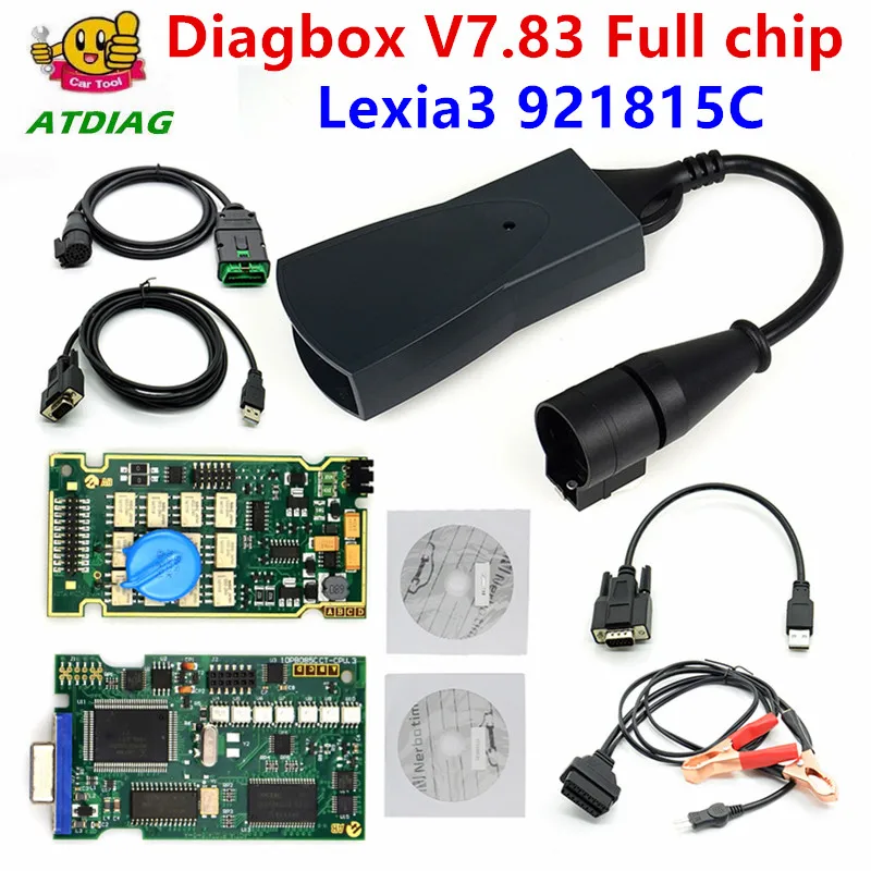 Lexia 3 PP2000 полный чип Diagbox V7.83 с прошивкой 921815C Lexia3 V48/V25 для Ci troen Pe ugeot OBDII