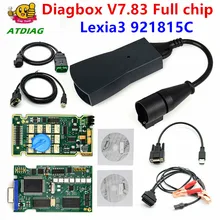 Lexia 3 pp2000 completo chip diagbox v7.83 com firmware 921815c lexia3 v48/v25 para ci-troen para pe-uobobdii diagnostic-tool