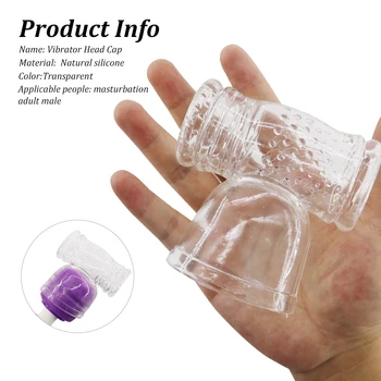 EXVOID Head Covers AV Stick Vibrator Accessories Magic Wand Attachment G Spot Vibrators Massager Cap Vibrator AV Rod Head Cap 3