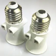 E27 Bulb Adapter Lamp Holder Base Socket Conversion with EU Plug AC100-240V 4A for Lights e27 socket douille e27 E8R2
