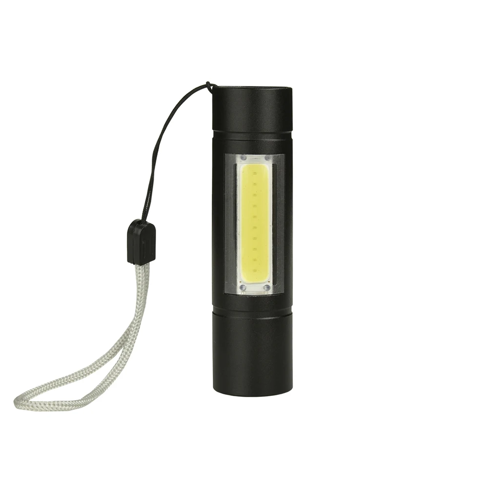 USB Перезаряжаемые светодиодный тактический вспышки светильник, светодиодный ручной вспышки светильник с боковыми светильник подъемный кран, 18650 Батарея, 4 режима, для кемпинга, Пеший Туризм