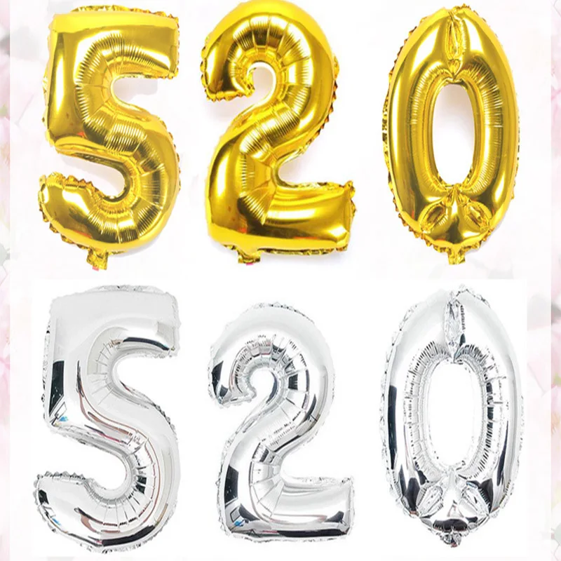 Количество воздушных шаров 16 дюймов Baby Shower гелиевый шарик из фольги 0-9 на день рождения Свадебные украшения для вечеринок Детские воздушные шары для дня рождения