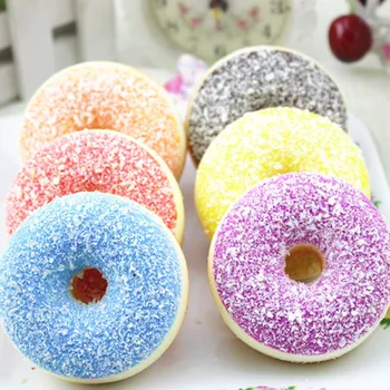 

Realistic Artificial Donuts Fake Cake Dessert Model Photography Props Home Decoration FJ88