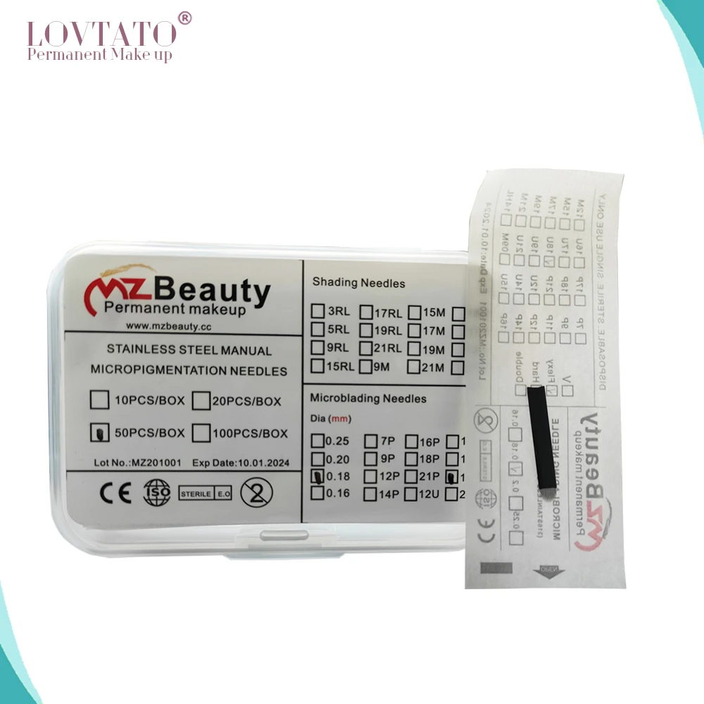 Microblade U18 Needle 316 Stainless Steel Extremely Thin 0.18 U Shape