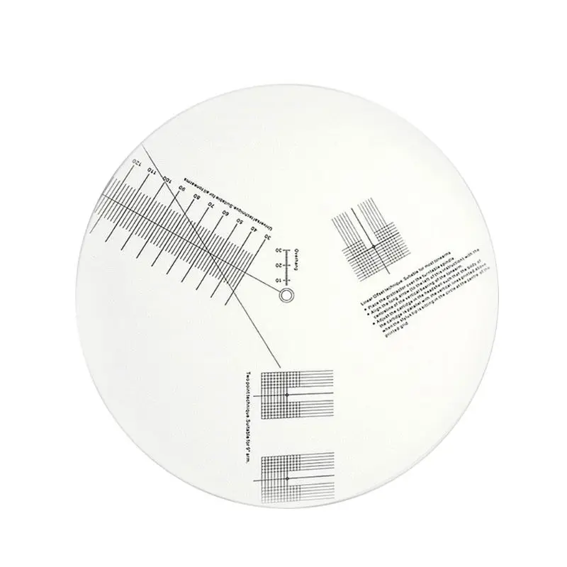 

Anti-sliding LP Vinyl Record Pickup Calibration Plate Distance Gauge Protractor Adjustment Tool Ruler for Turntable