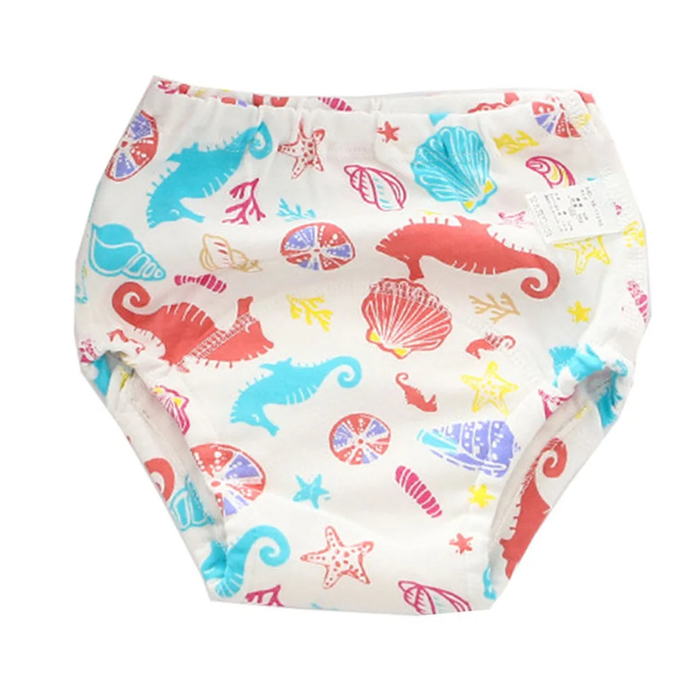 Baby Training Pants Cotton Waterproof Toddler Underwear Infant Kids Changing Nappy Cloth Diaper Panties Reusable Diaper Cover - Color: XLK94