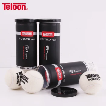 

Teloon Competition Tennis Balls Pound-3 for Wimbledon Match High Elasticity Professional tenis Practice Ball Top Quality K032SPA