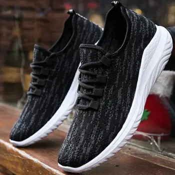 

Vulcanized shoes men comfort sneakers classic Precision stitching elastic force man air mesh sneakers
